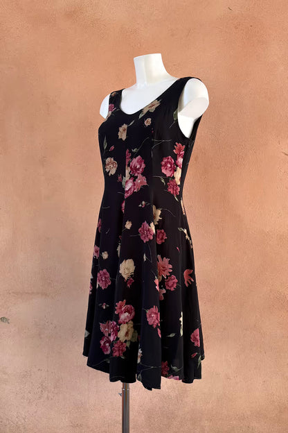 The 90s Floral Viscose Fit & Flare Dress