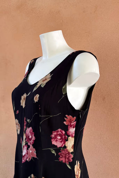 The 90s Floral Viscose Fit & Flare Dress