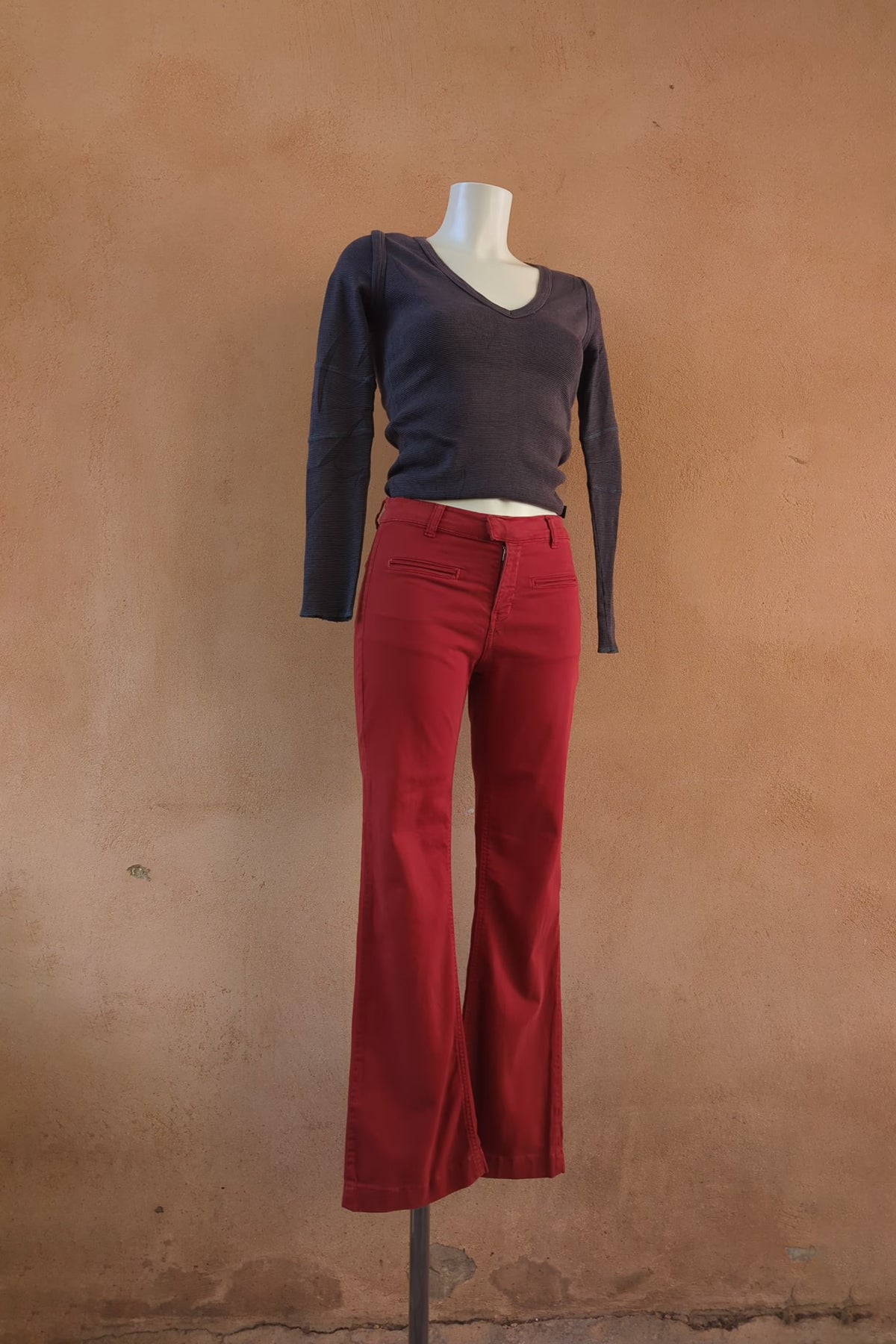 The Phard Red Flared Pants