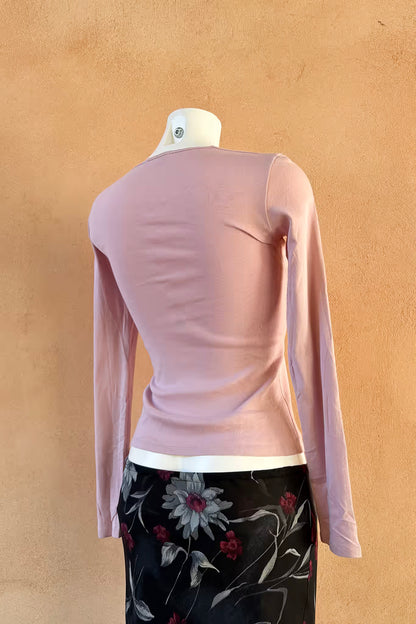 The Sisley Dusty Pink Cotton Top