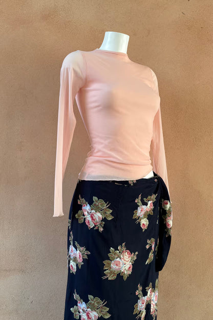 The Ella Cavalletti Blush Mesh Top
