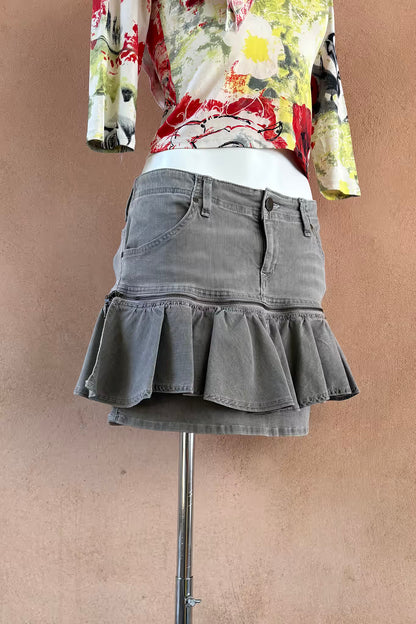 The Convertible Ruffle Y2K Mini Skirt