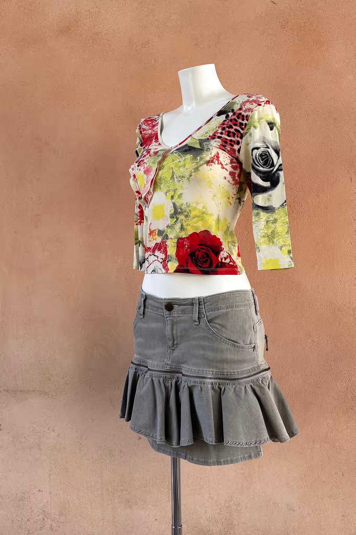 The Convertible Ruffle Y2K Mini Skirt