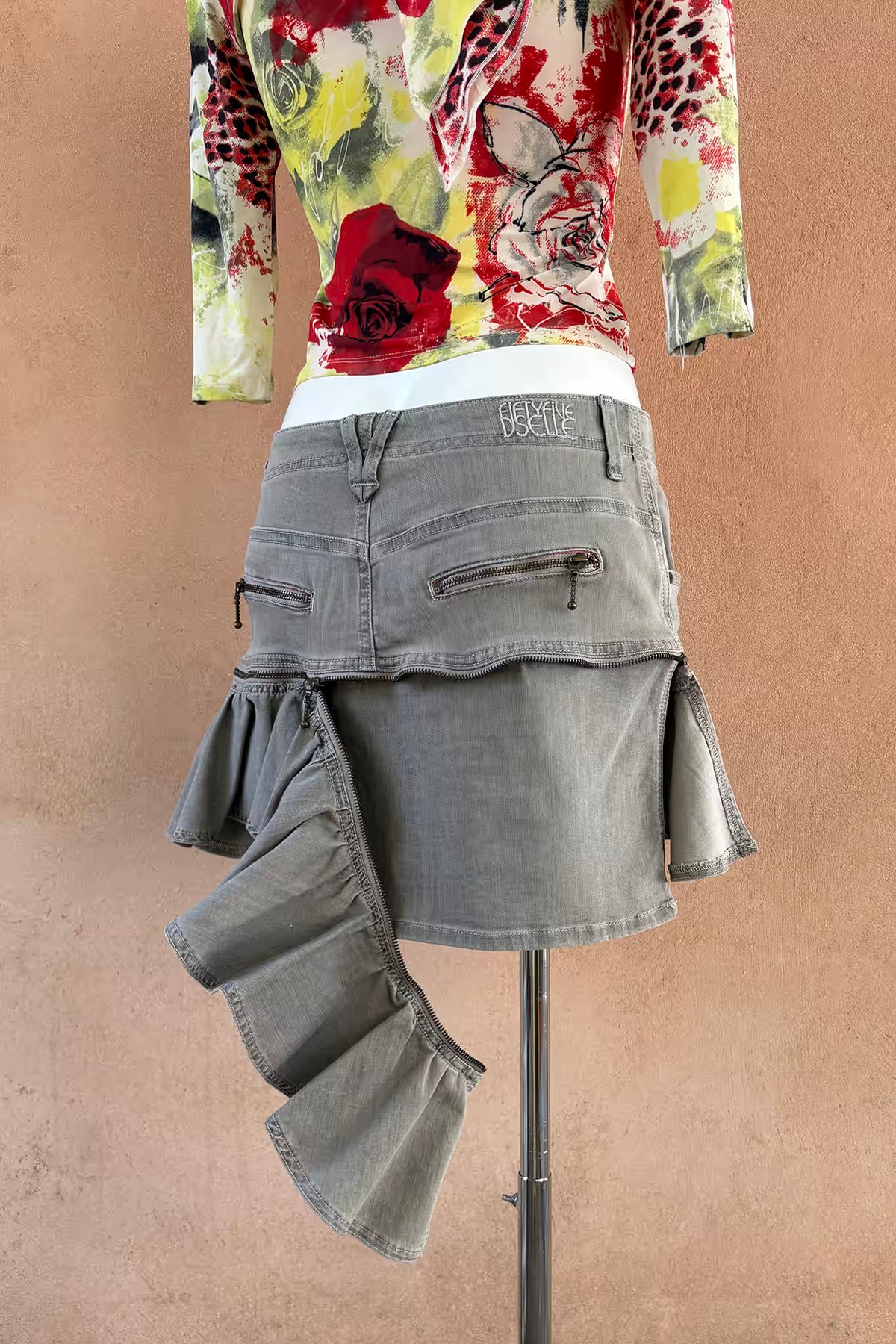 The Convertible Ruffle Y2K Mini Skirt
