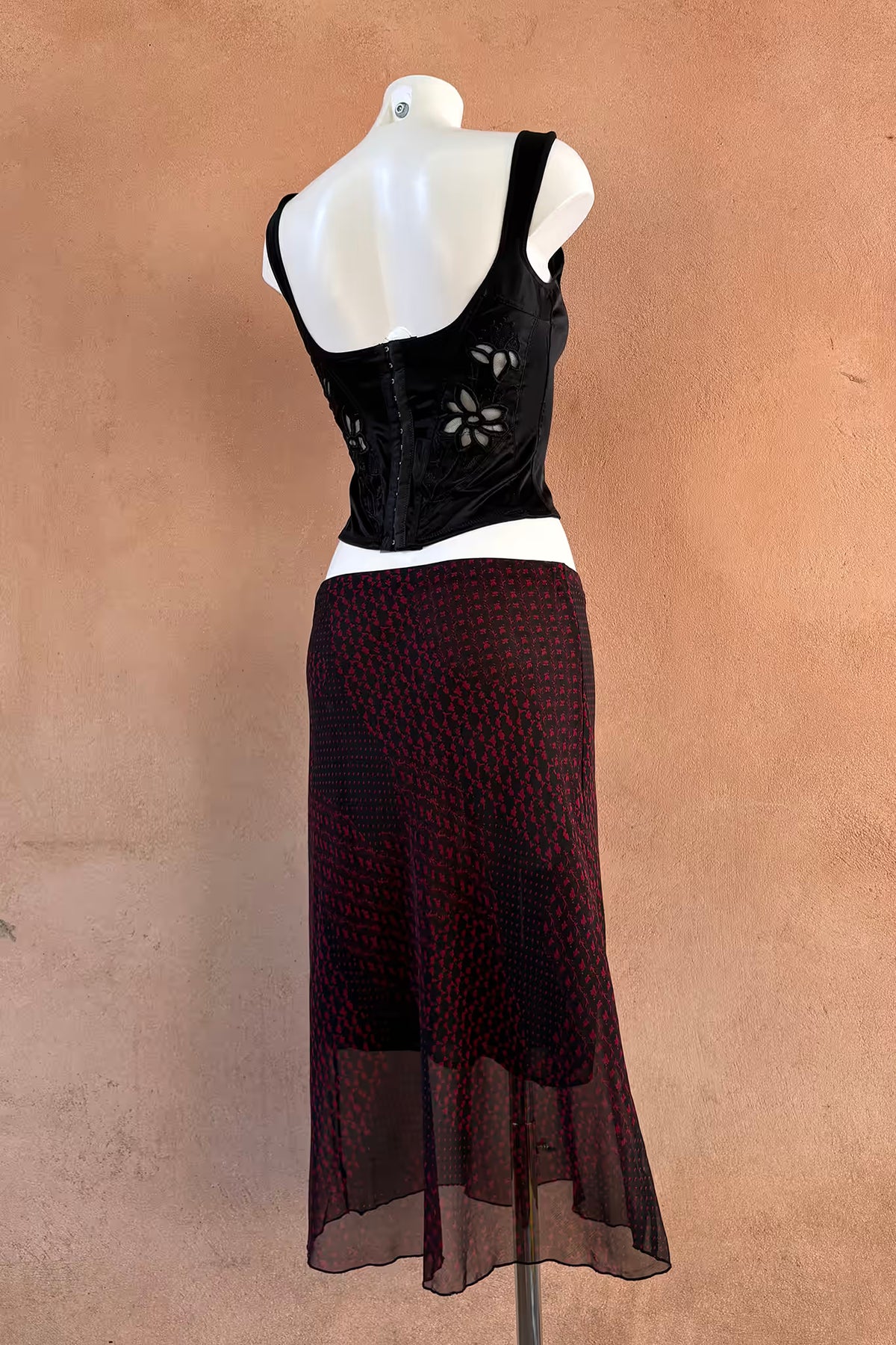 The Embroidered Sheer Corset Top