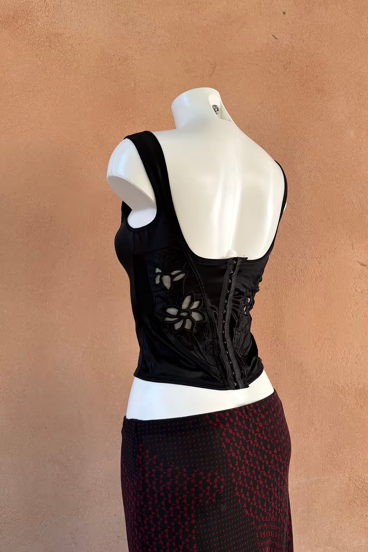 The Embroidered Sheer Corset Top