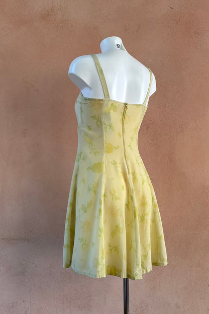 The Pastel Yellow Floral Summer Dress