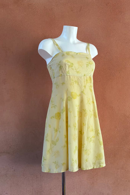 The Pastel Yellow Floral Summer Dress