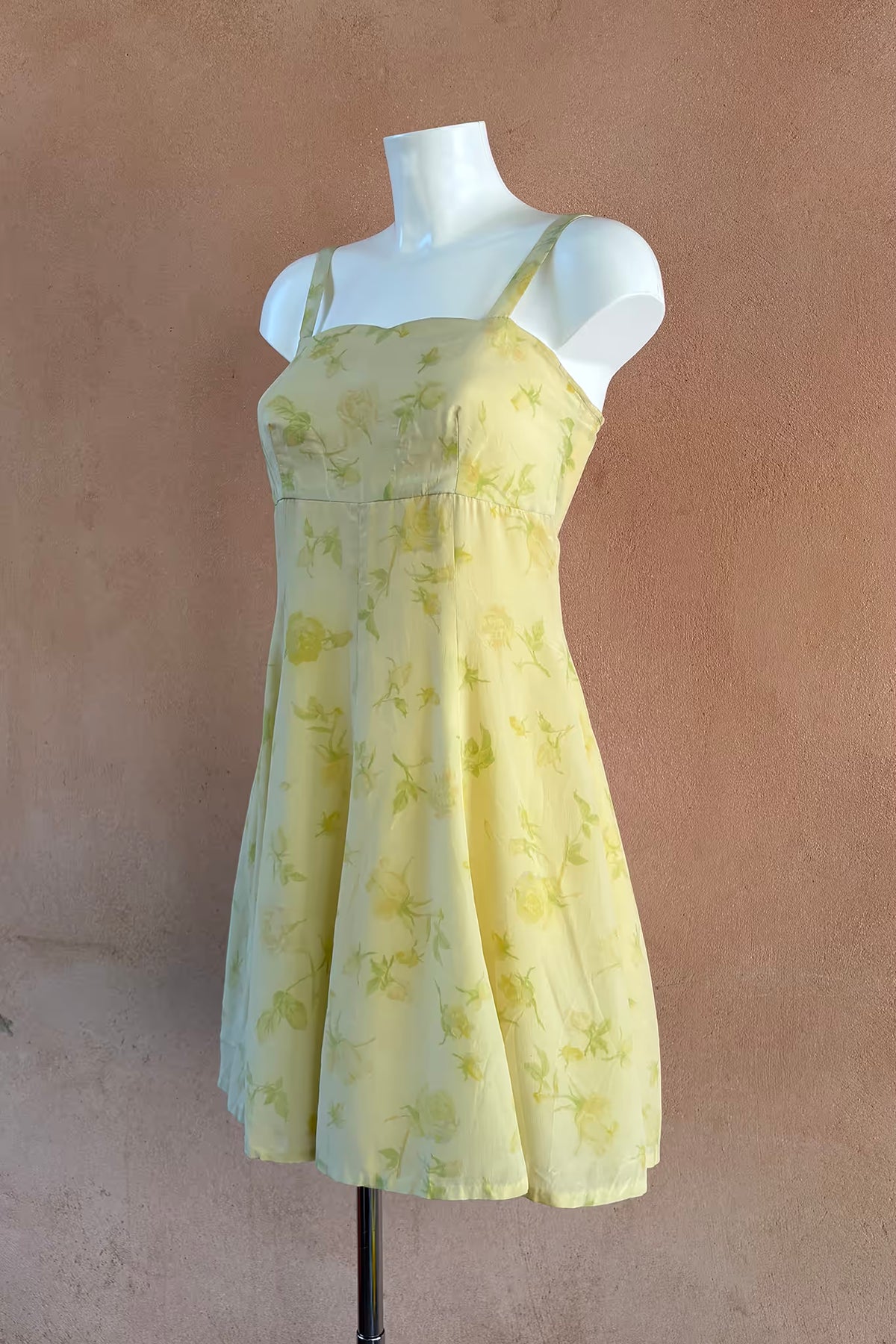 The Pastel Yellow Floral Summer Dress