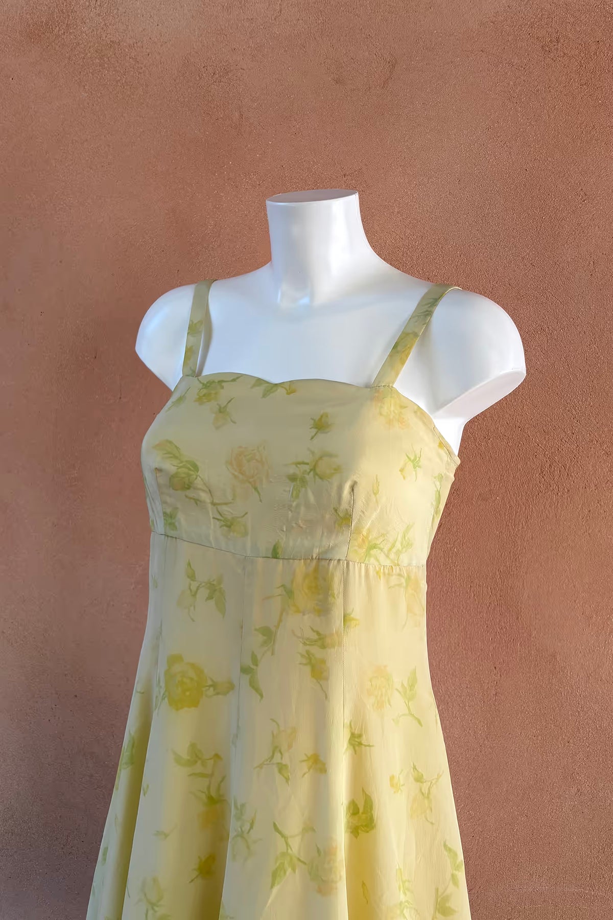 The Pastel Yellow Floral Summer Dress