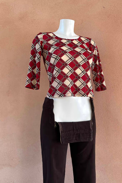 The Chocolate Brown Double Zip 90s Pants