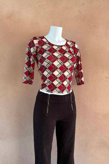 The Chocolate Brown Double Zip 90s Pants
