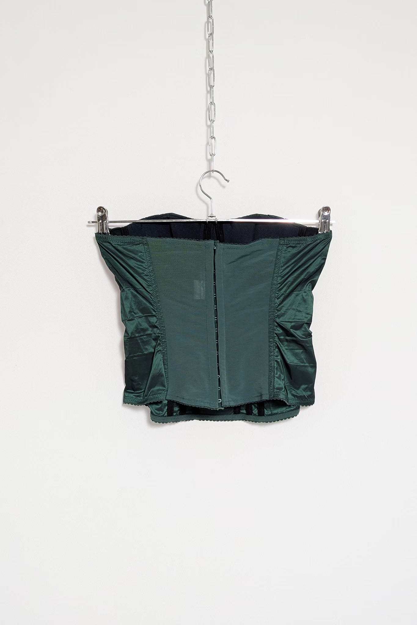 The 90s Green Taffeta Corset