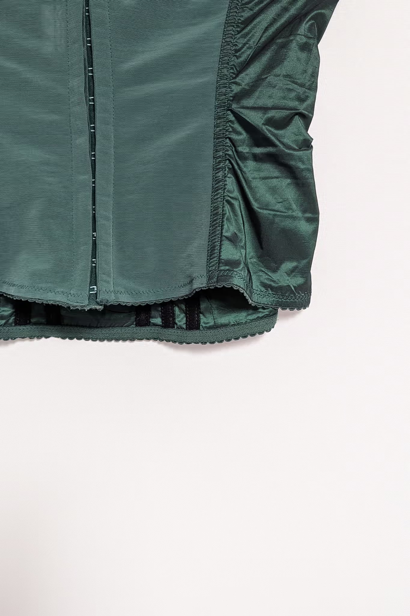 The 90s Green Taffeta Corset