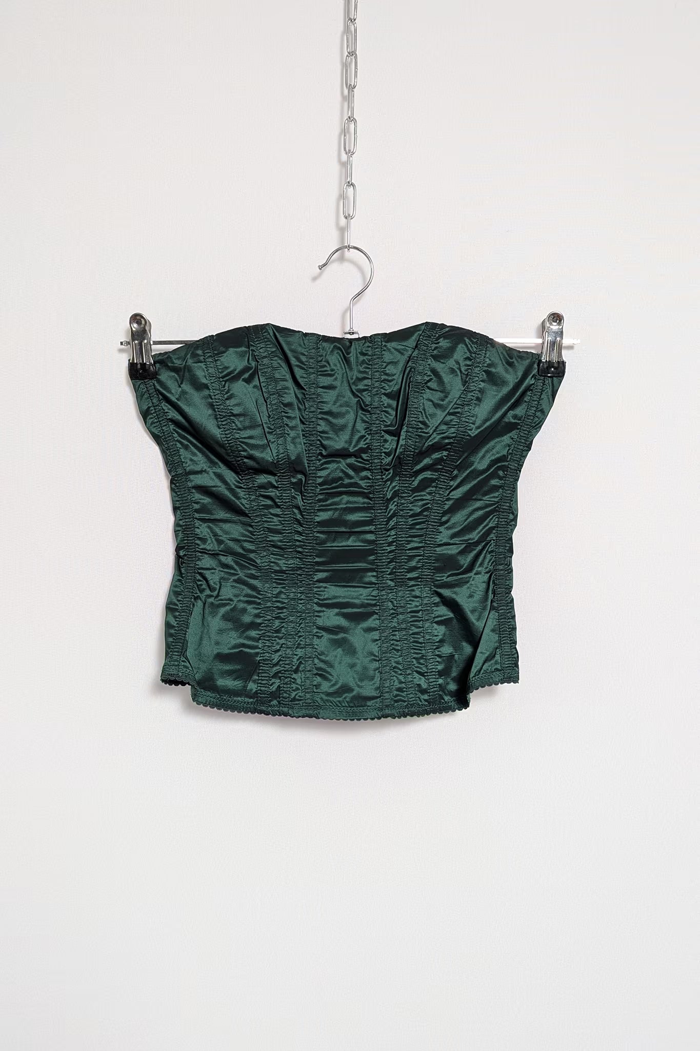 The 90s Green Taffeta Corset
