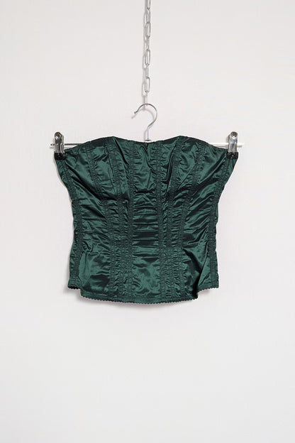 The 90s Green Taffeta Corset