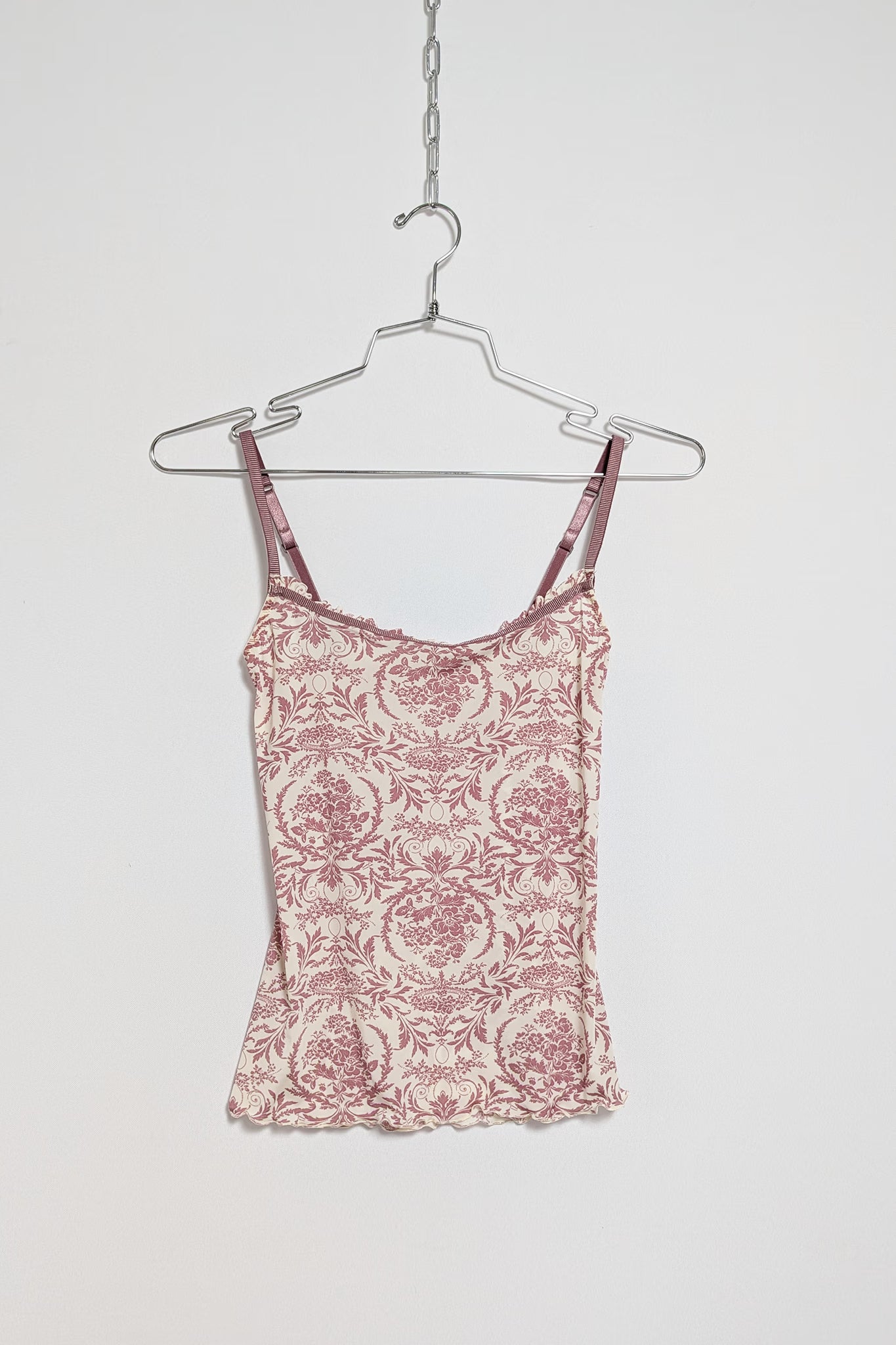 The Pink & Cream Elastic Tank Top