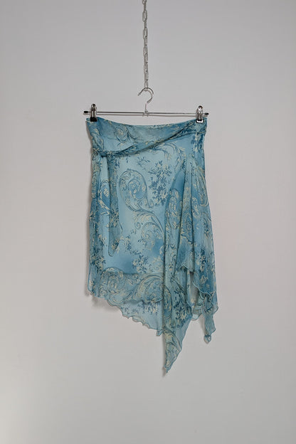 Oviesse Turquoise Silk Fairy Skirt