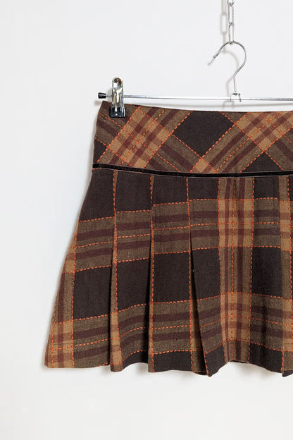The Winter Pleated Mini Skirt