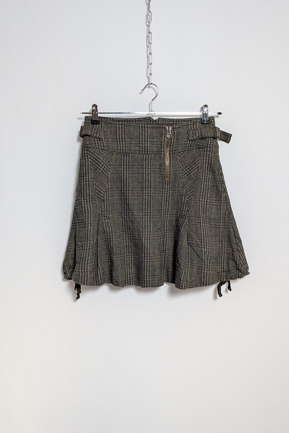 Max & Co Pleated Wool Mini Skirt