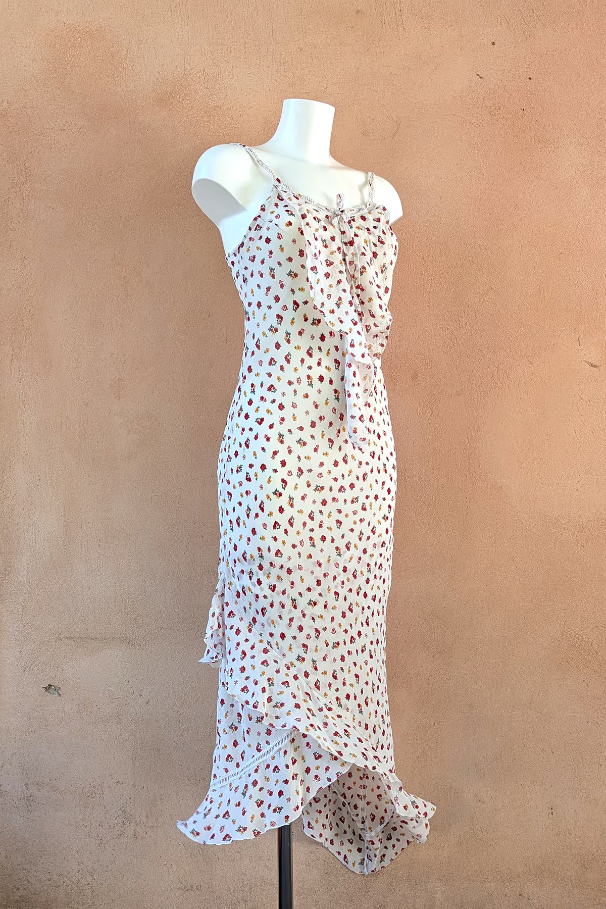 The Wildflower Asymmetrical Maxi Slip Dress
