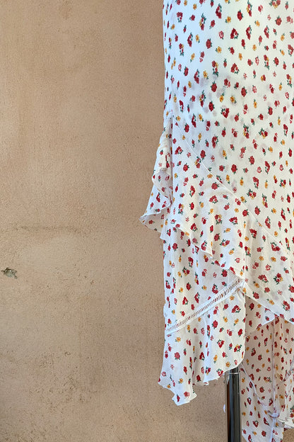 The Wildflower Asymmetrical Maxi Slip Dress