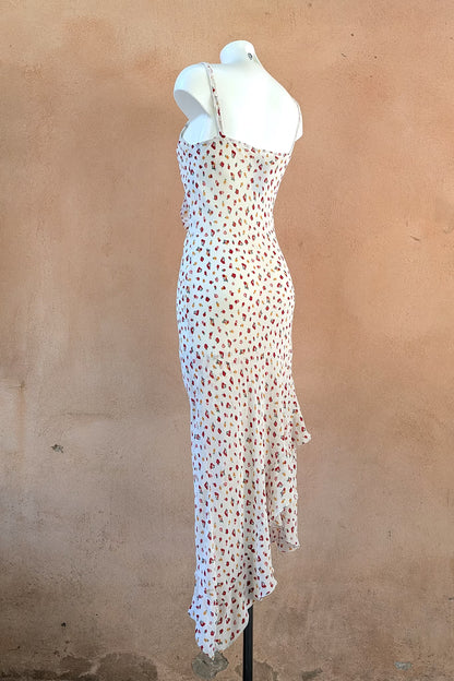 The Wildflower Asymmetrical Maxi Slip Dress