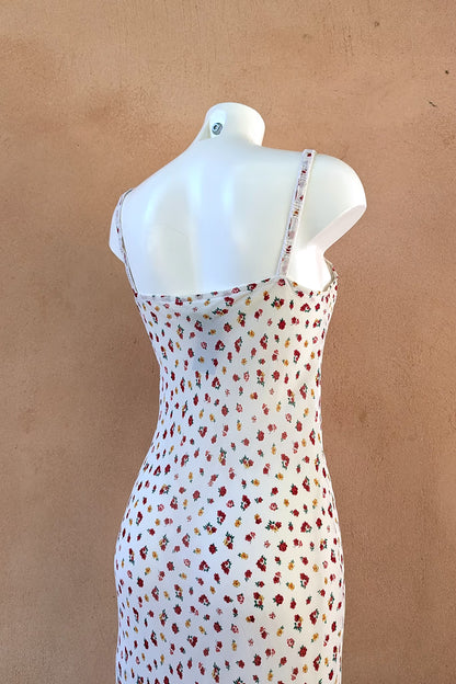The Wildflower Asymmetrical Maxi Slip Dress
