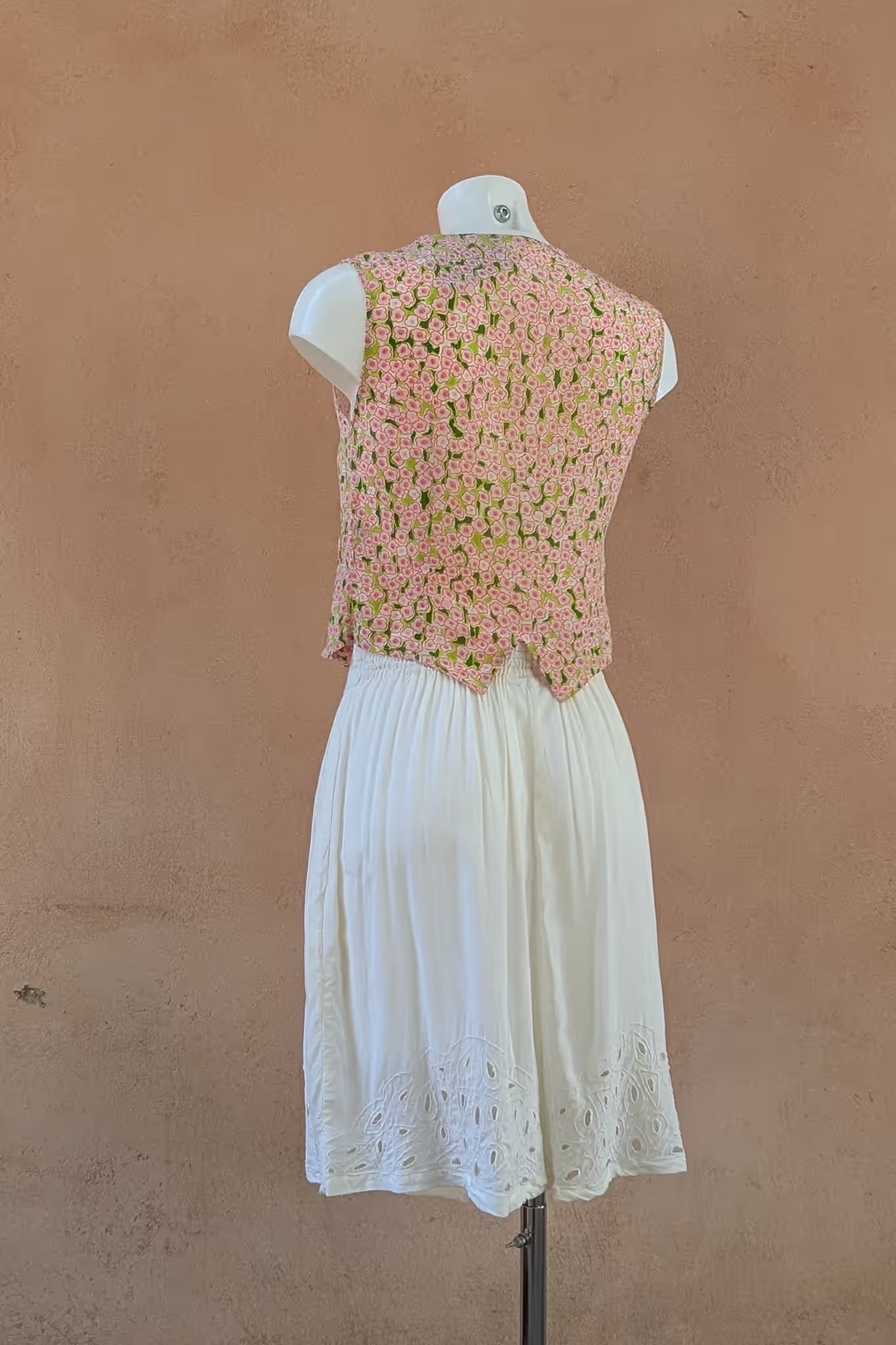 The White Embroidered Palazzo Pants
