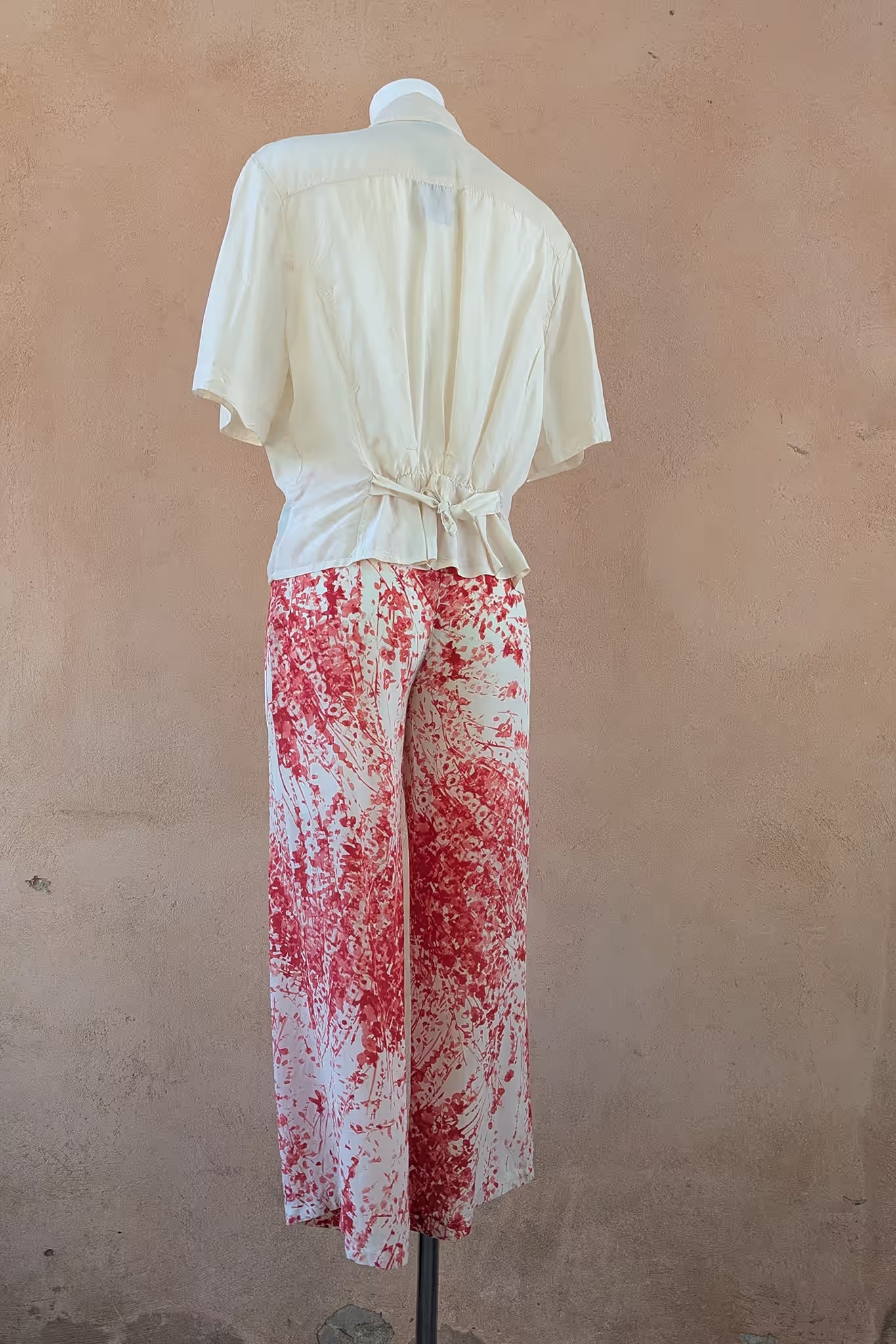 The Les Copains Japanese Watercolor Silk Pants