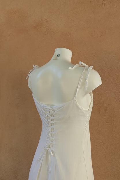 The White Crochet Cotton Dress