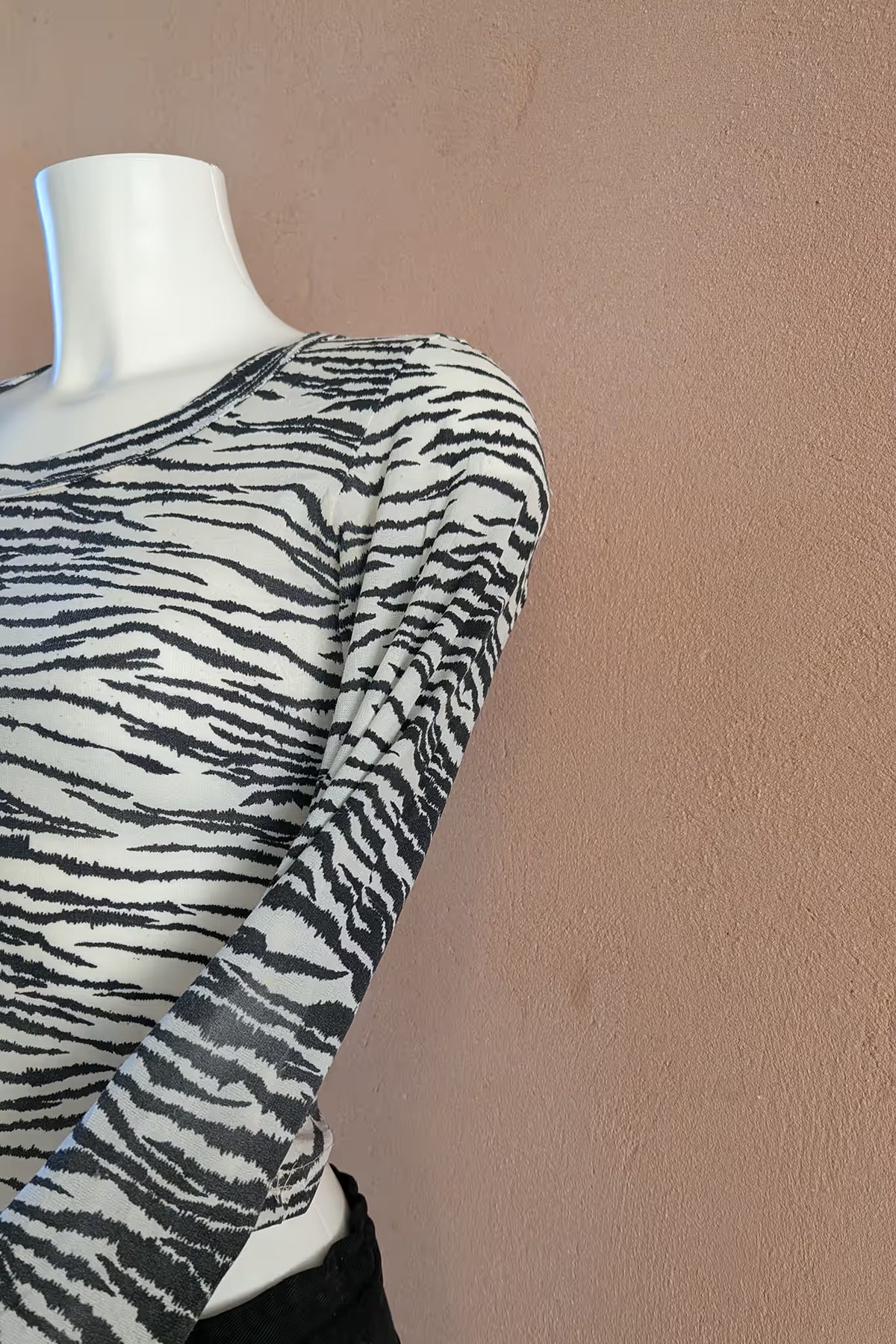 The Pinko Zebra Mesh Top