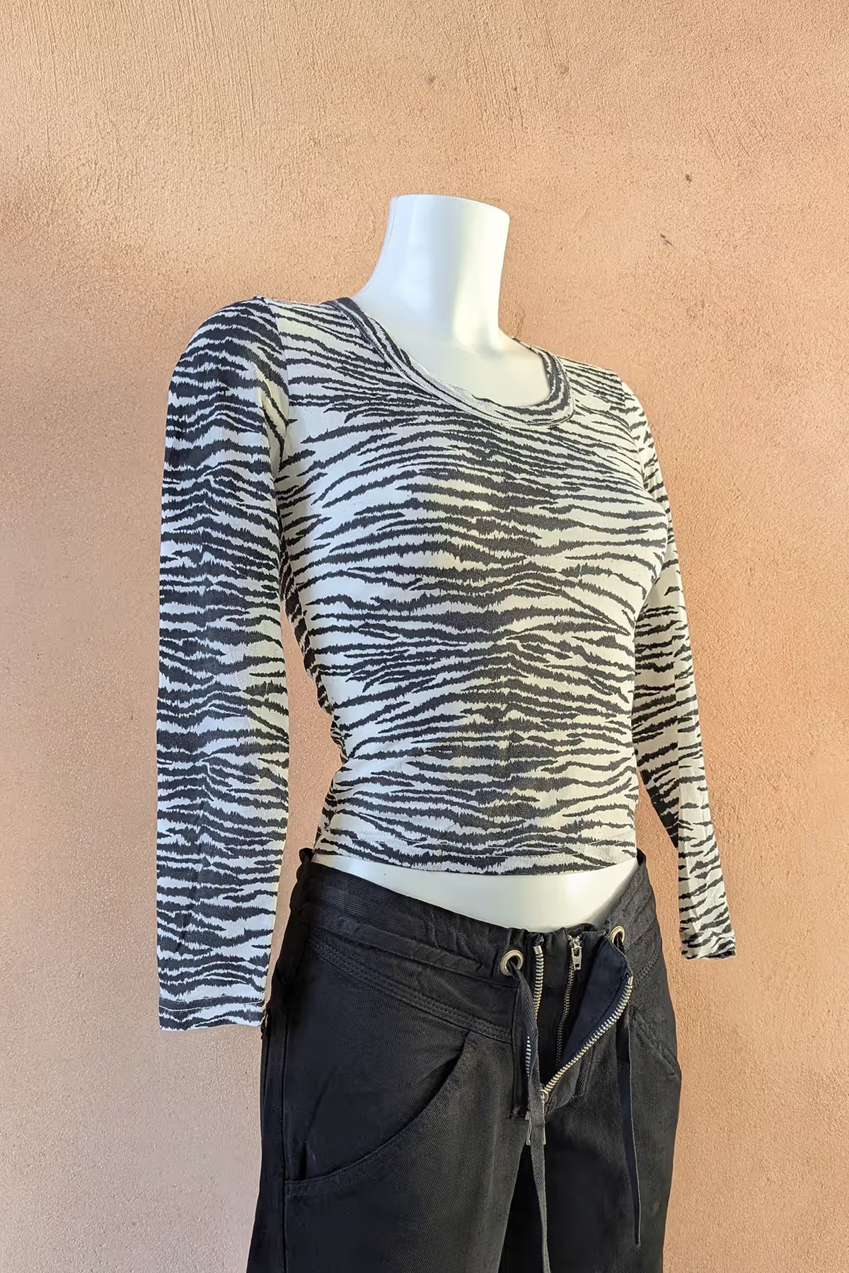 The Pinko Zebra Mesh Top