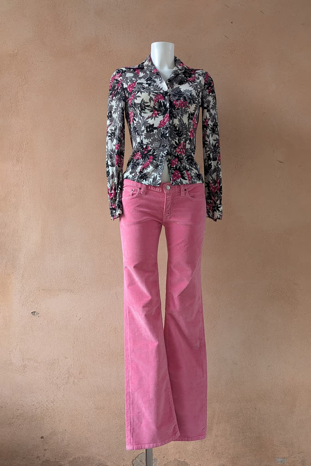 The Luisa Spagnoli Pink Leaf Print Blouse