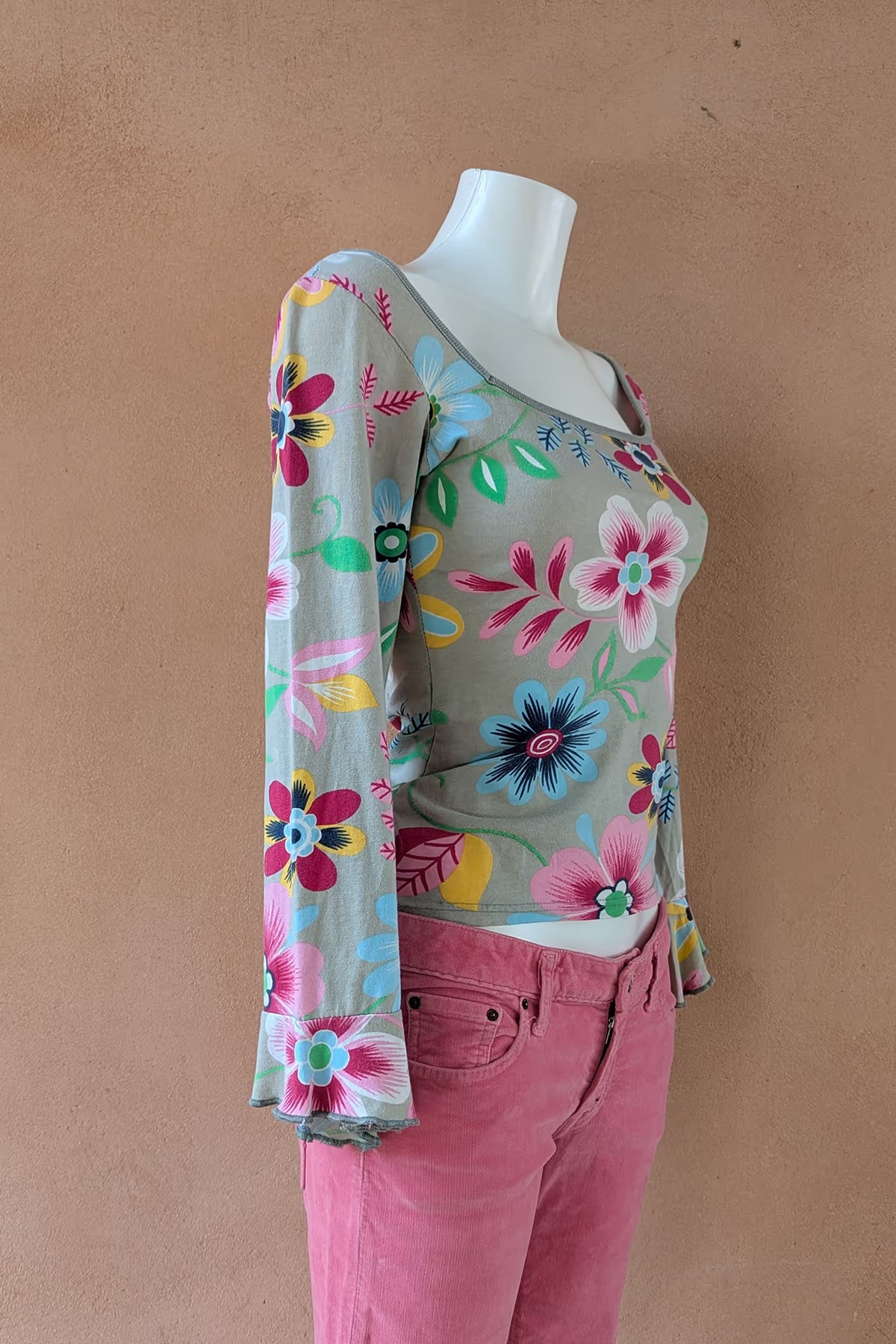 The Happy Floral Cotton Top