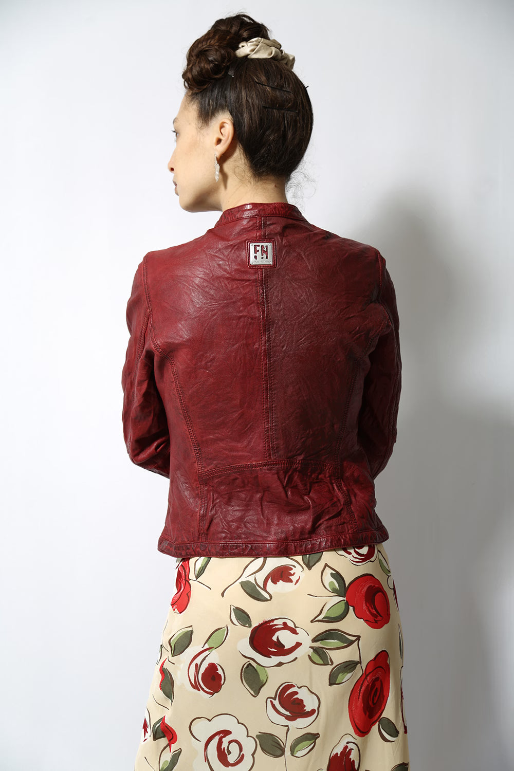 The Burgundy Leather Jacket