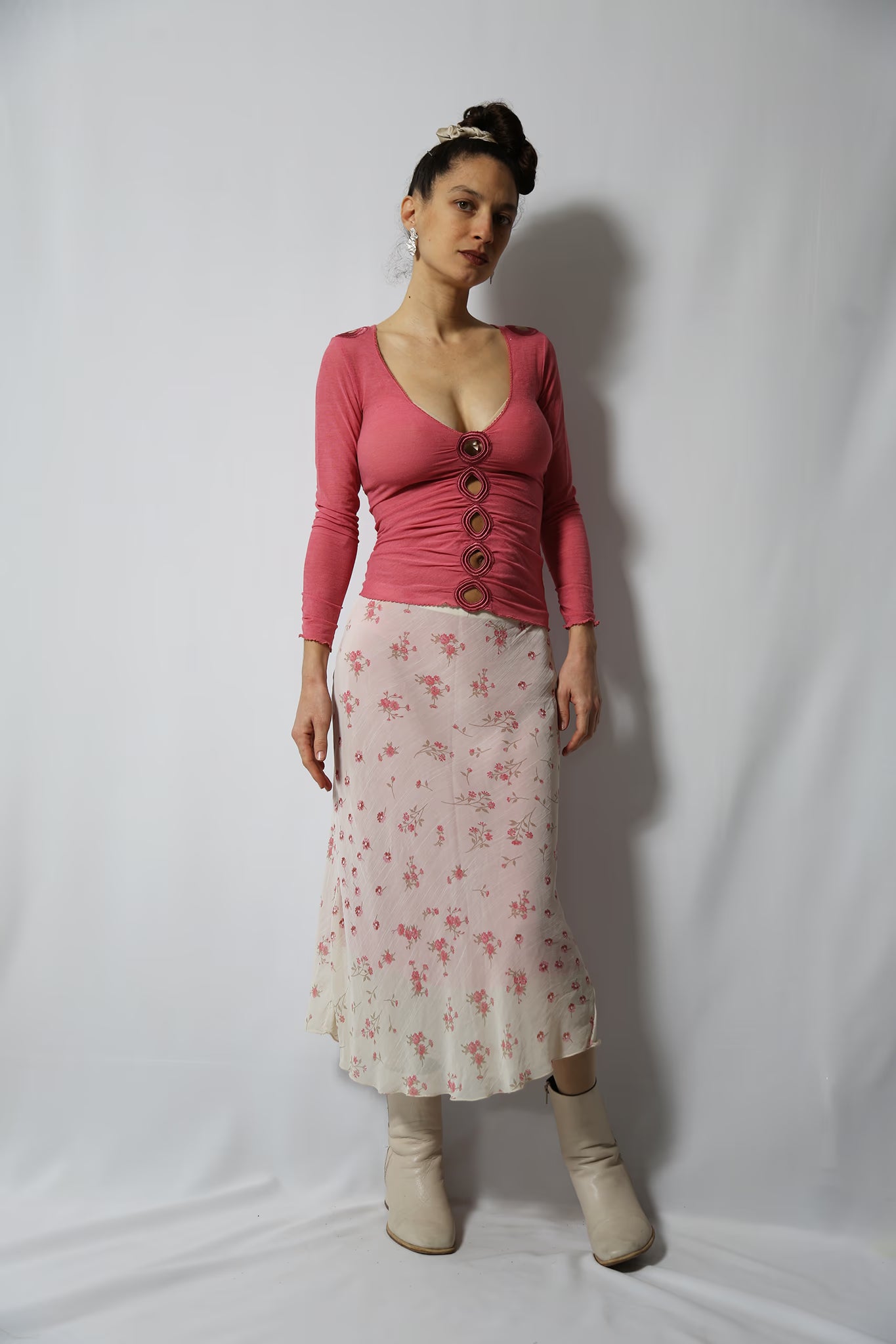 The Pink Lining Viscose Skirt