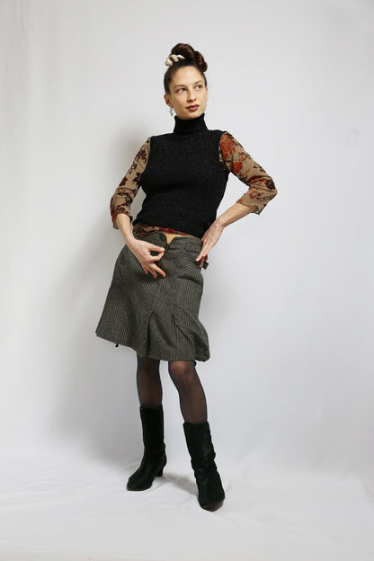 The Sleeveless Turtleneck Knit Top