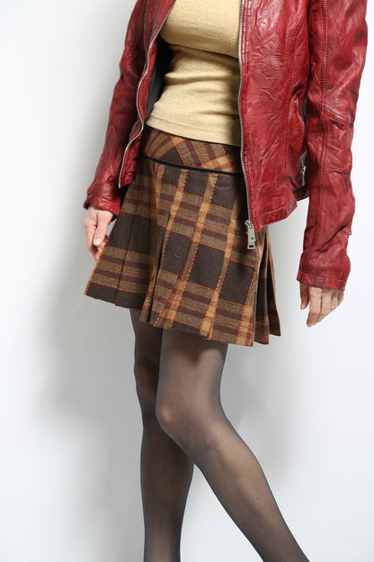 The Winter Pleated Mini Skirt