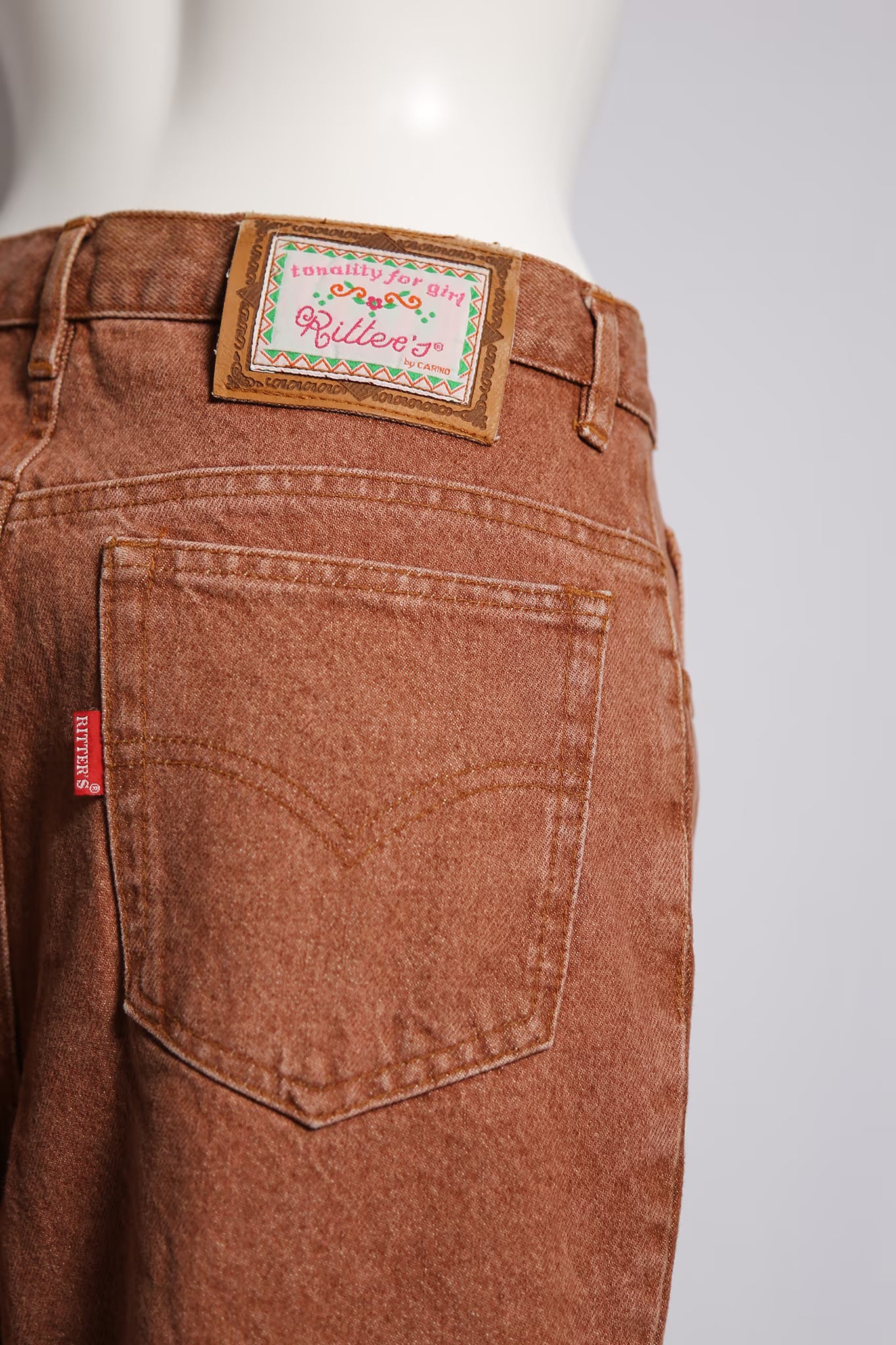 The 90s Smokey Warm Orange Denim