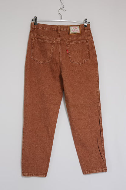 The 90s Smokey Warm Orange Denim