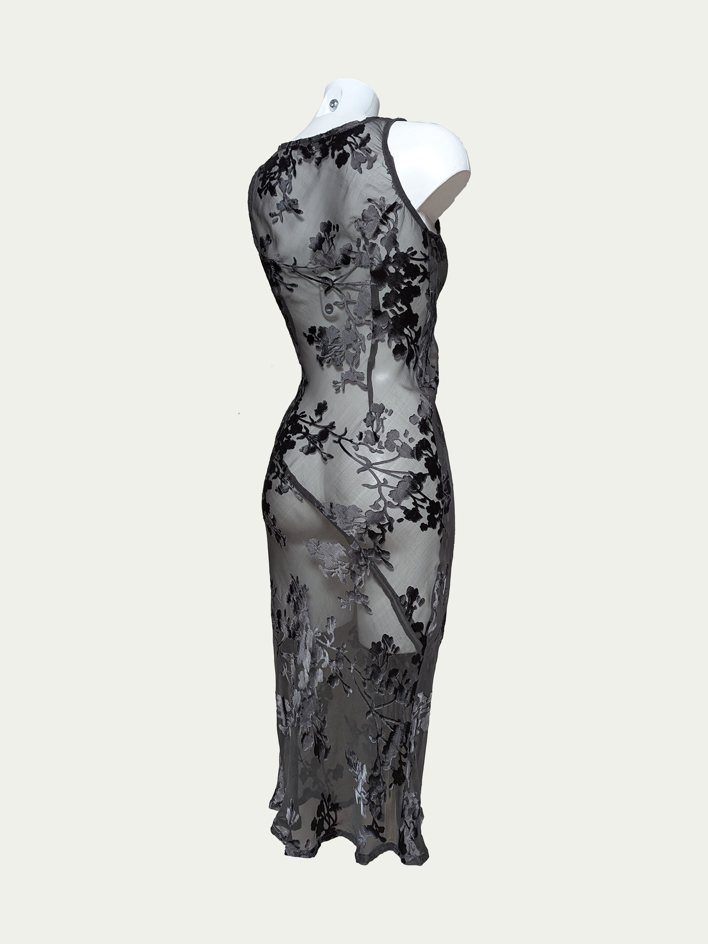 The Sheer Jacquard Silk Maxi Dress