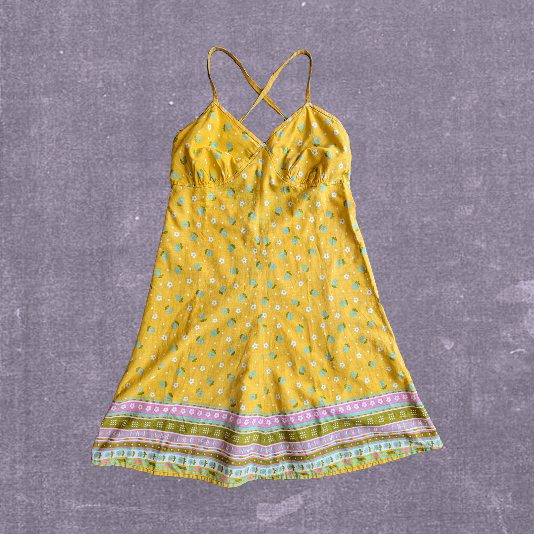 Yellow Floral Dress