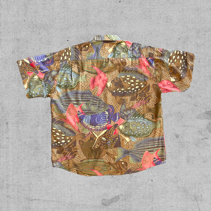 Short Sleeve Patterned Men Shirt